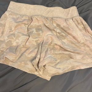 light pink camo shorts